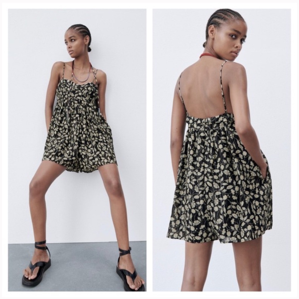 Zara romper with pockets